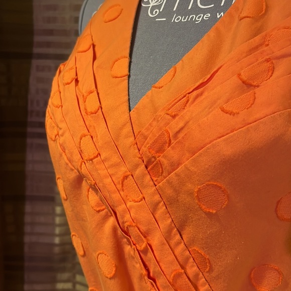 Nine West Orange Halter Dress, Polka Dot! - Picture 2 of 6